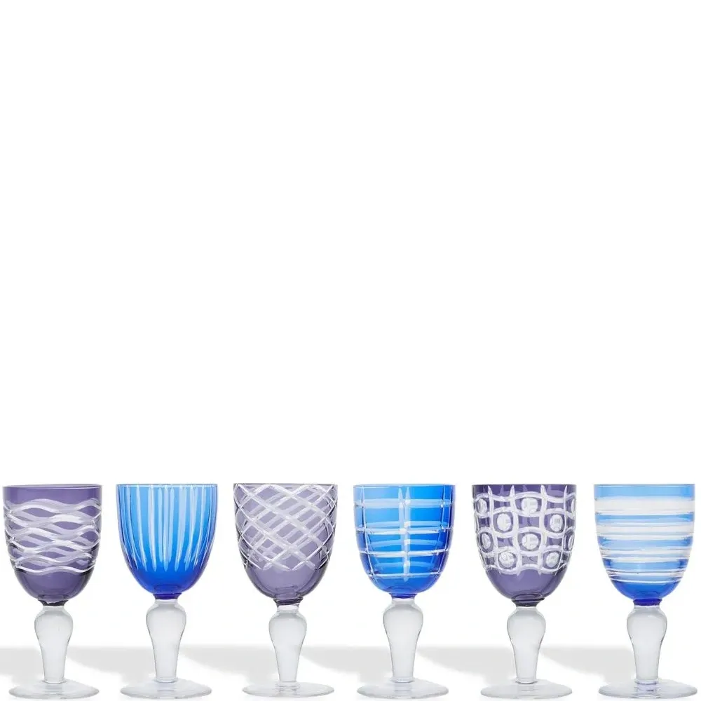 Набор Cobalt из шести бокалов для вина