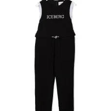 Комбинезон с вышитым логотипом