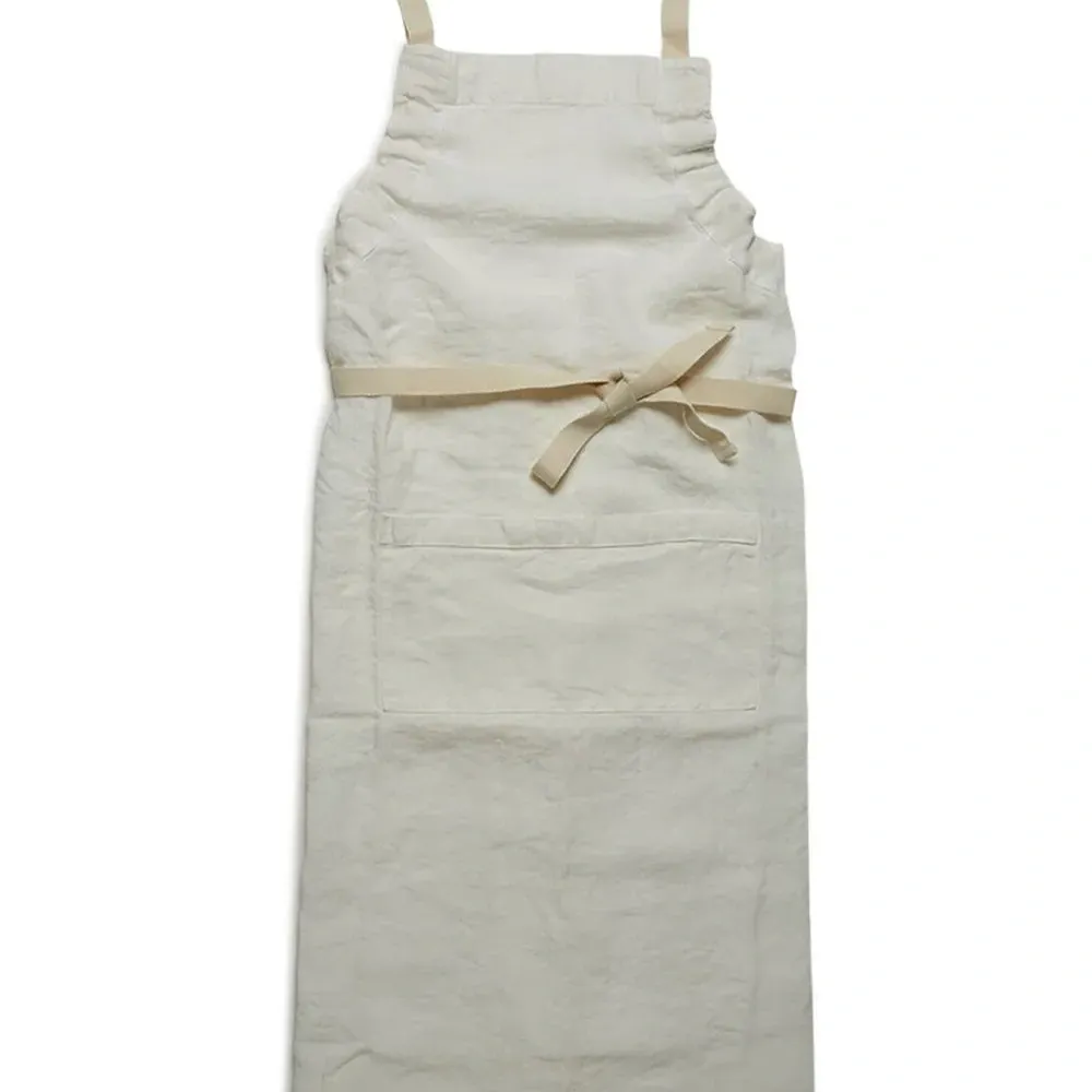 Длинный льняной фартук