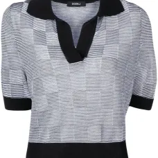 Клетчатый топ с короткими рукавами