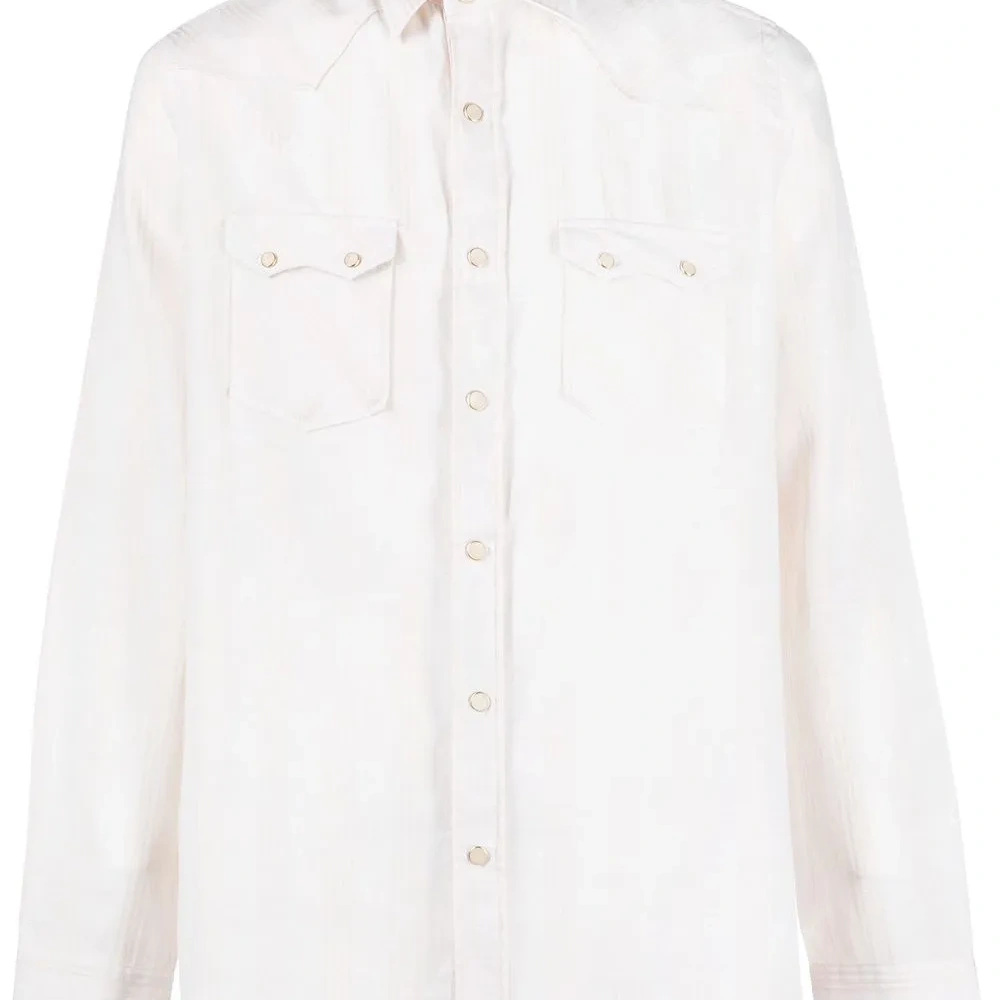 Полосатая рубашка с карманами