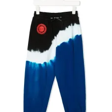 Спортивные брюки с принтом тай-дай и логотипом