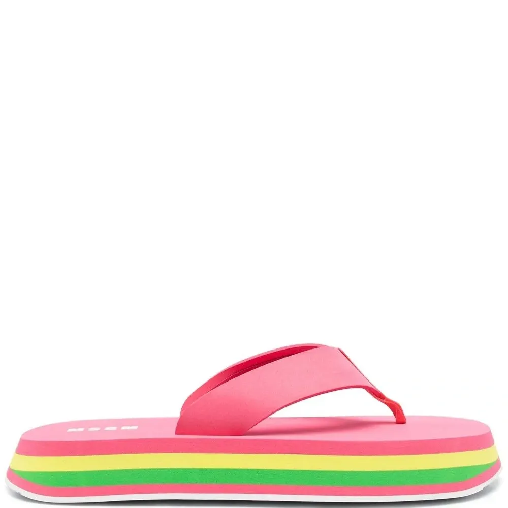 Массивные шлепанцы с Т-образным ремешком