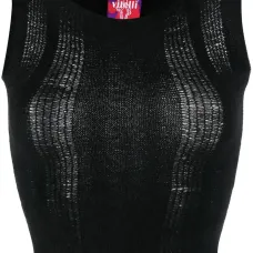 Укороченный полупрозрачный топ