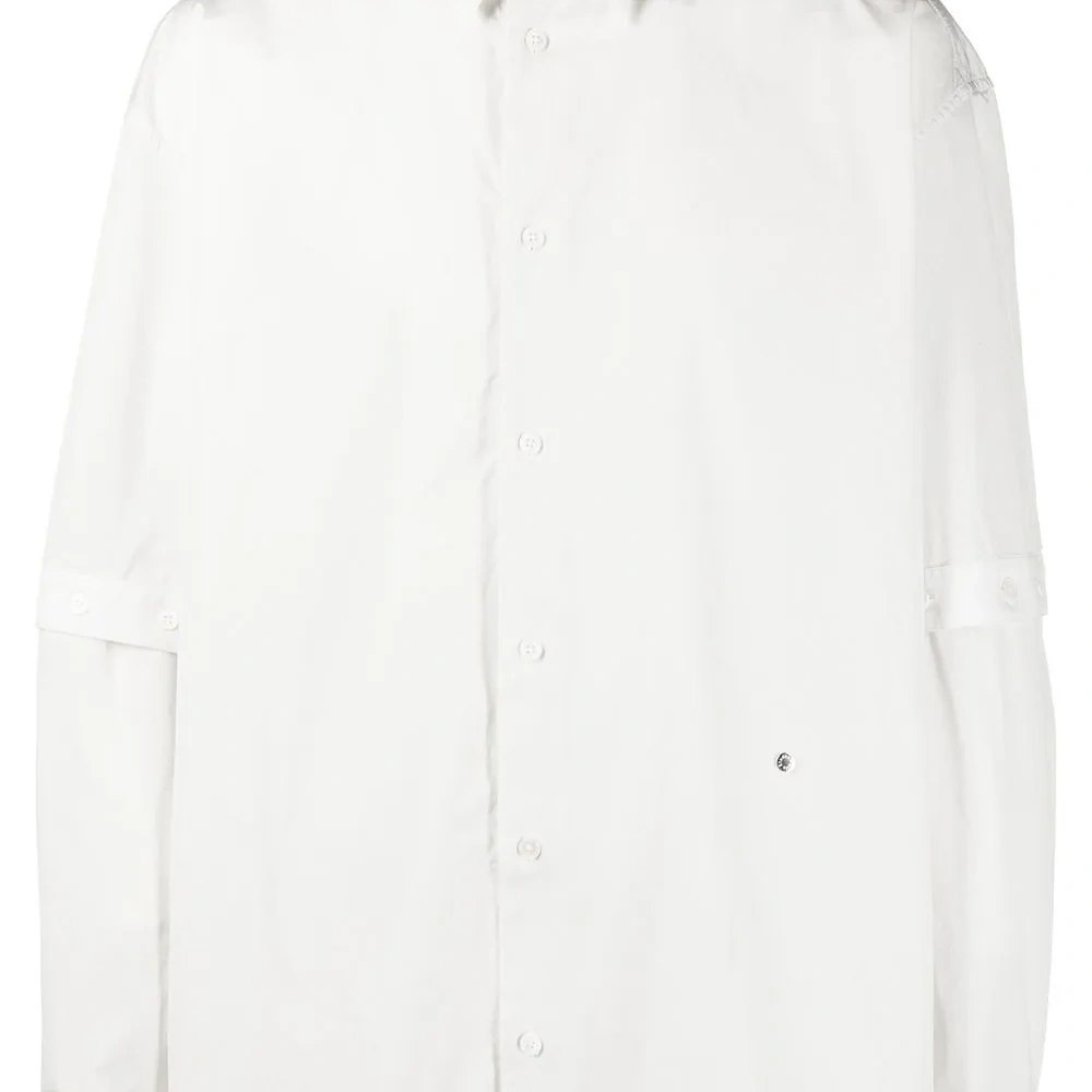 Рубашка со съемными рукавами