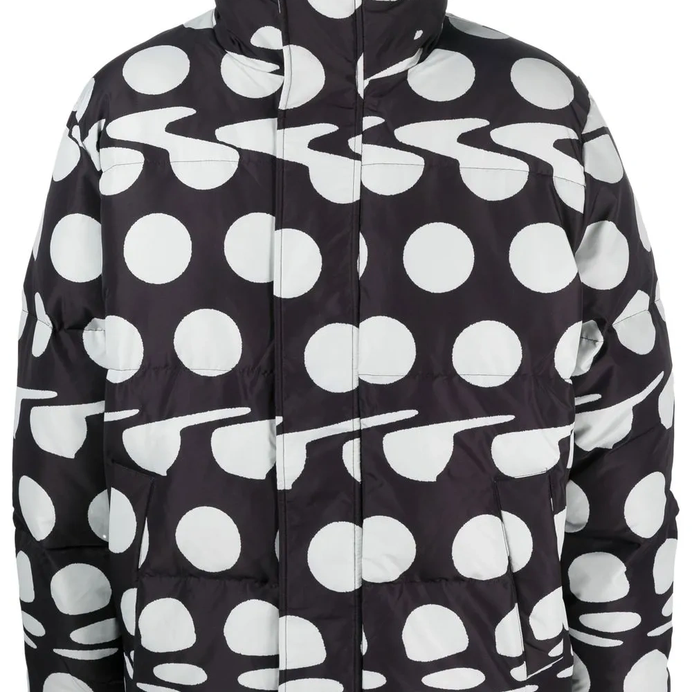 Пуховик Polaris с графичным принтом