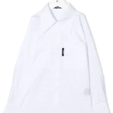 Рубашка с длинными рукавами и нашивкой-логотипом Рубашка с длинными рукавами и нашивкой-логотипом