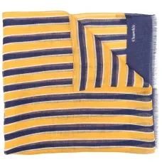 Льняной шарф в полоску