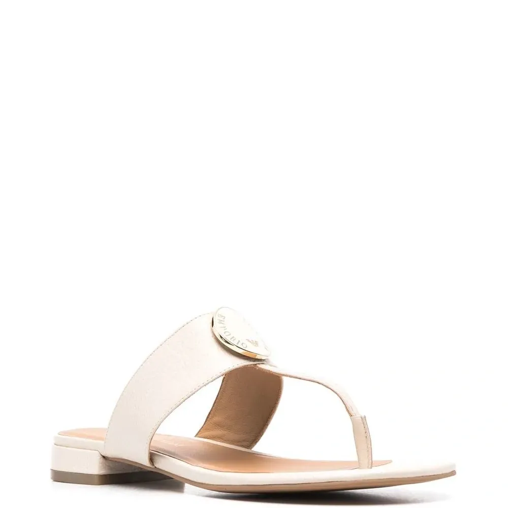 Сандалии с Т-образным ремешком и логотипом