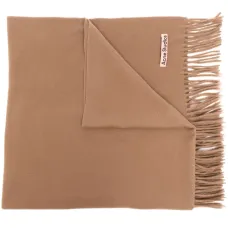 Шарф с бахромой и логотипом