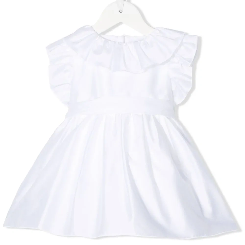 Платье с оборками и завязками