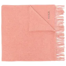 Шерстяной шарф с бахромой