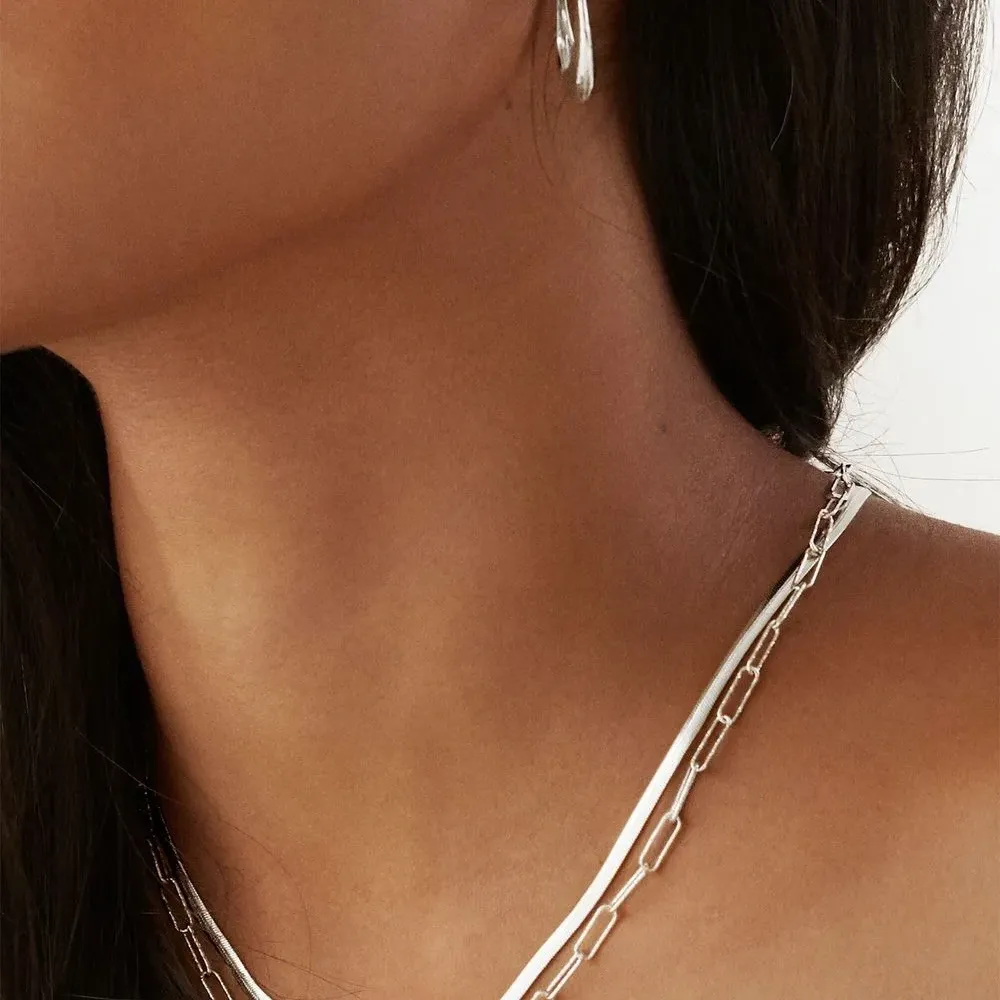 Серьги-кольца Deia среднего размера