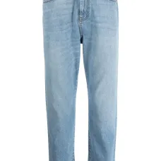 Джинсы кроя слим с нашивками