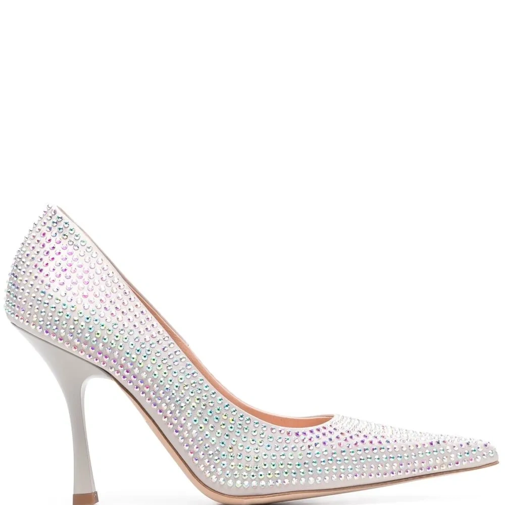 Туфли-лодочки с кристаллами