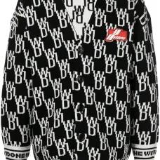 Кардиган с V-образным вырезом и монограммой Кардиган с V-образным вырезом и монограммой