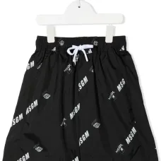 Шорты-бермуды с кулиской и логотипом