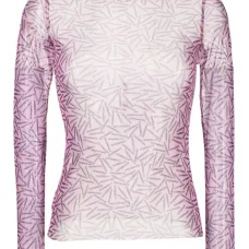 Полупрозрачный топ с логотипом