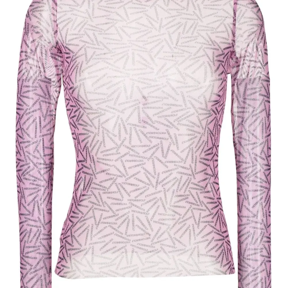 Полупрозрачный топ с логотипом