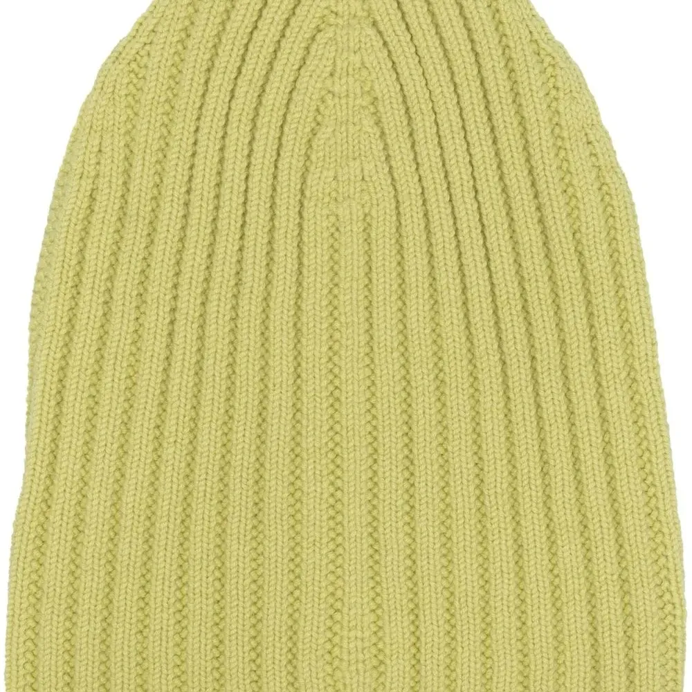 Кашемировая шапка бини в рубчик