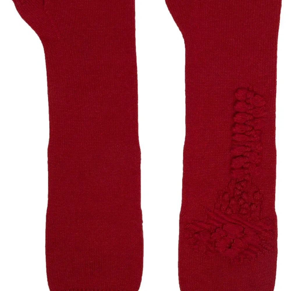 Кашемировые перчатки-митенки