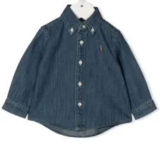 Джинсовая рубашка с вышивкой