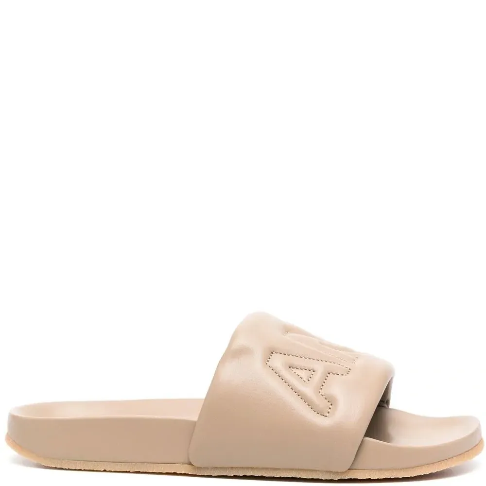 Шлепанцы с тисненым логотипом