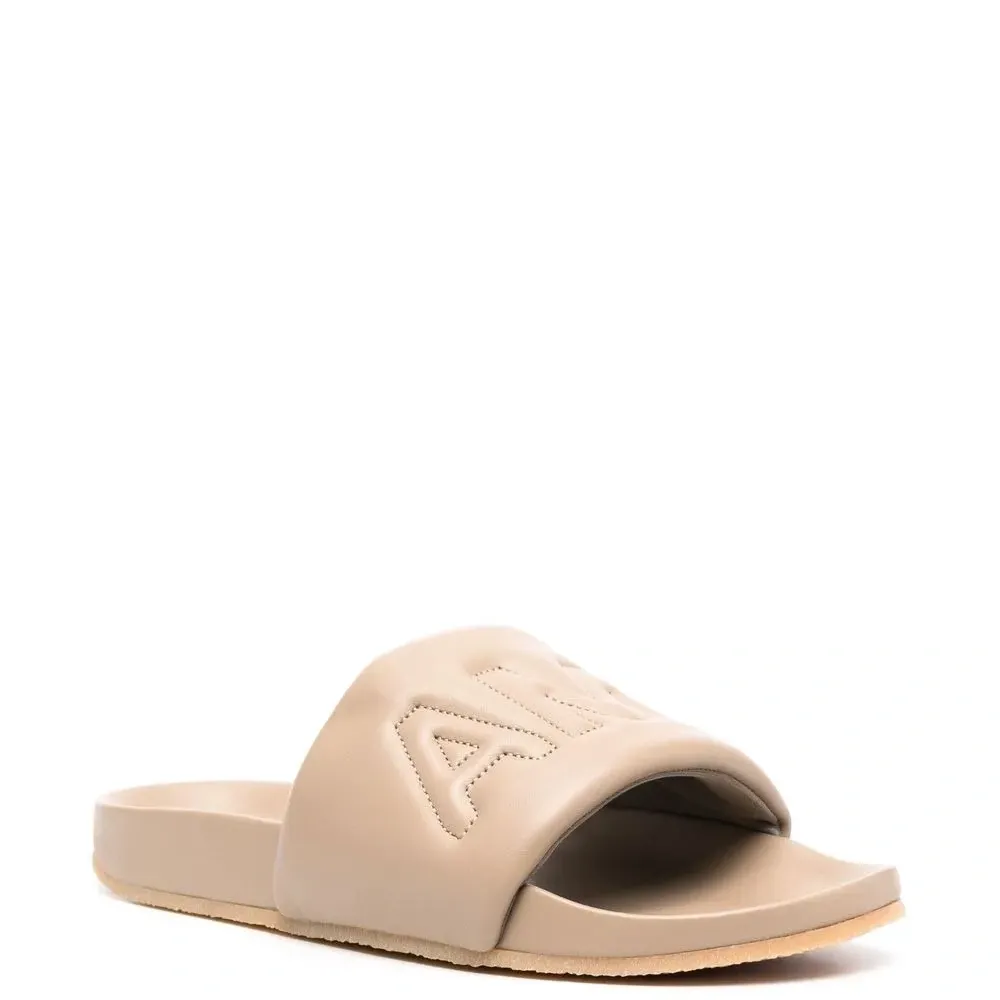 Шлепанцы с тисненым логотипом