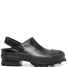 Массивные мюли с логотипом Массивные мюли с логотипом