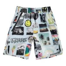 Плавки-шорты с принтом