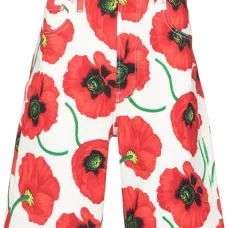 Шорты-бермуды с цветочным принтом Шорты-бермуды с цветочным принтом