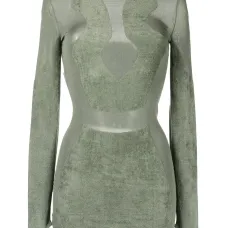 Платье мини Chenille вязки интарсия