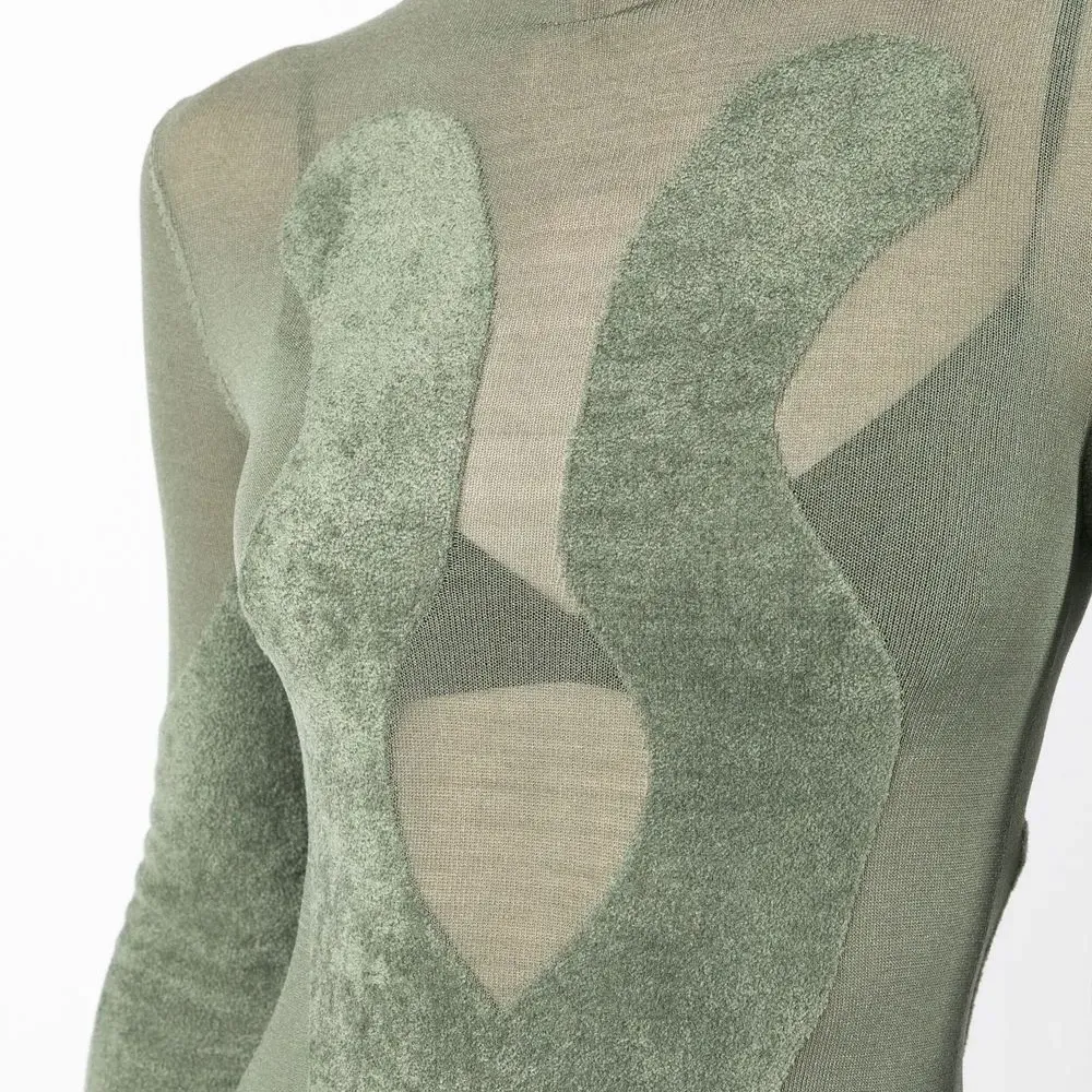 Платье мини Chenille вязки интарсия