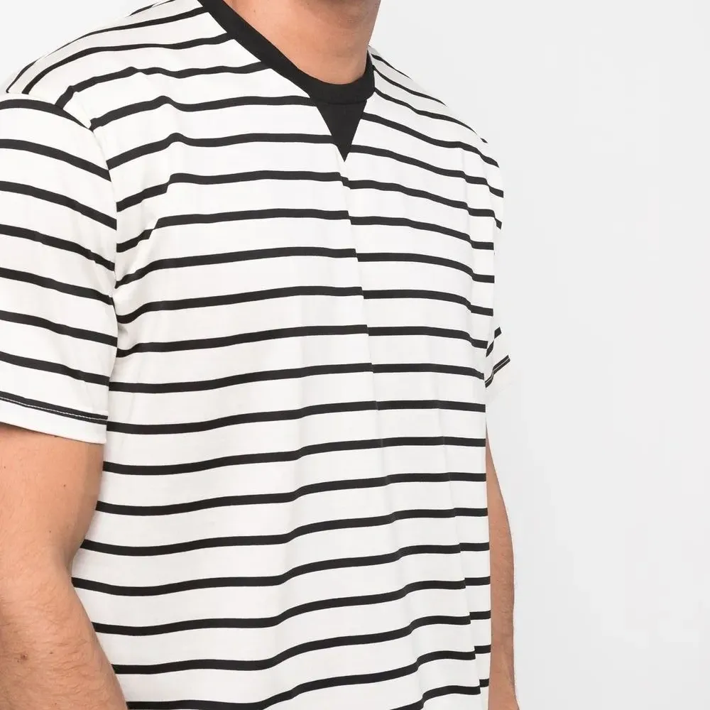 Многослойная футболка в полоску