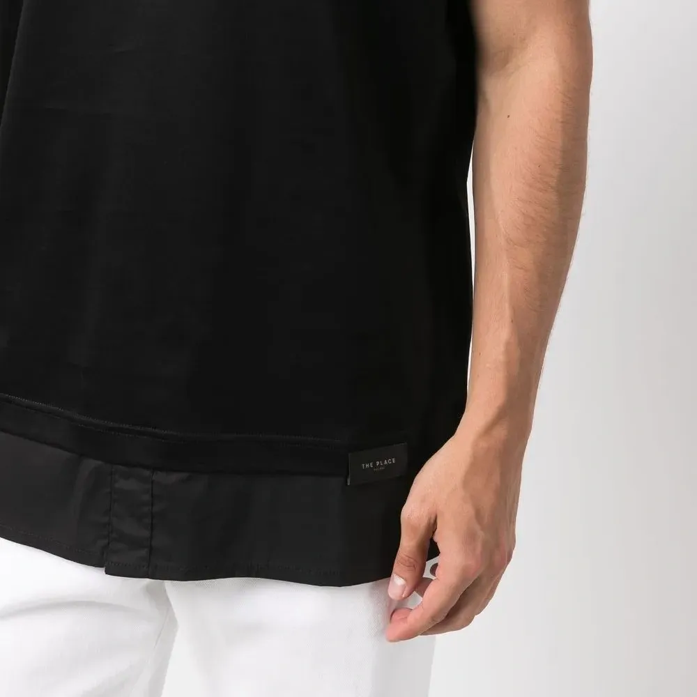 Многослойная футболка с нашивкой-логотипом