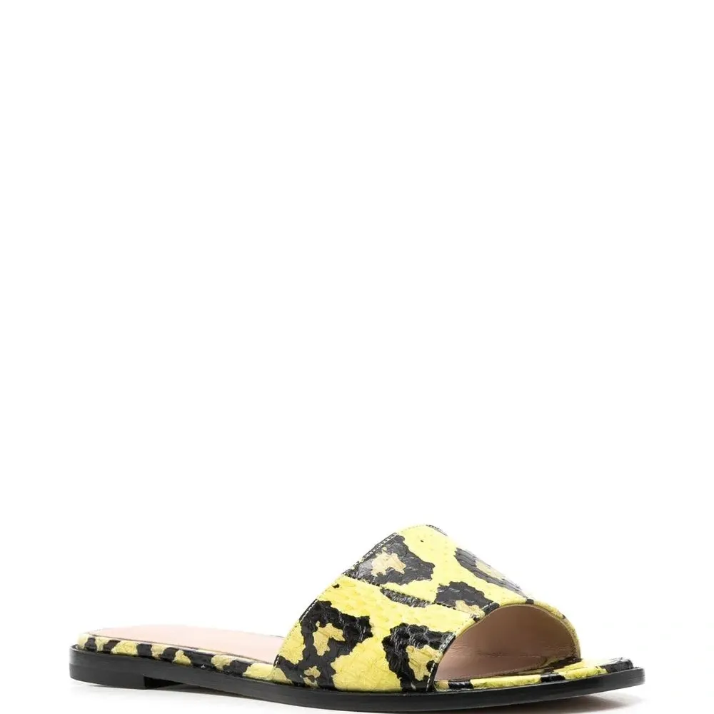 Шлепанцы с графичным принтом