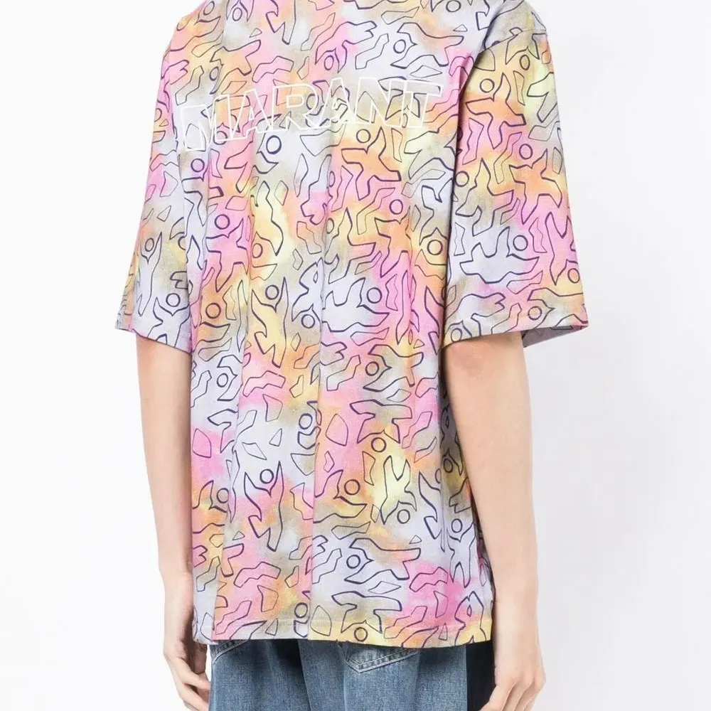 Футболка с принтом тай-дай