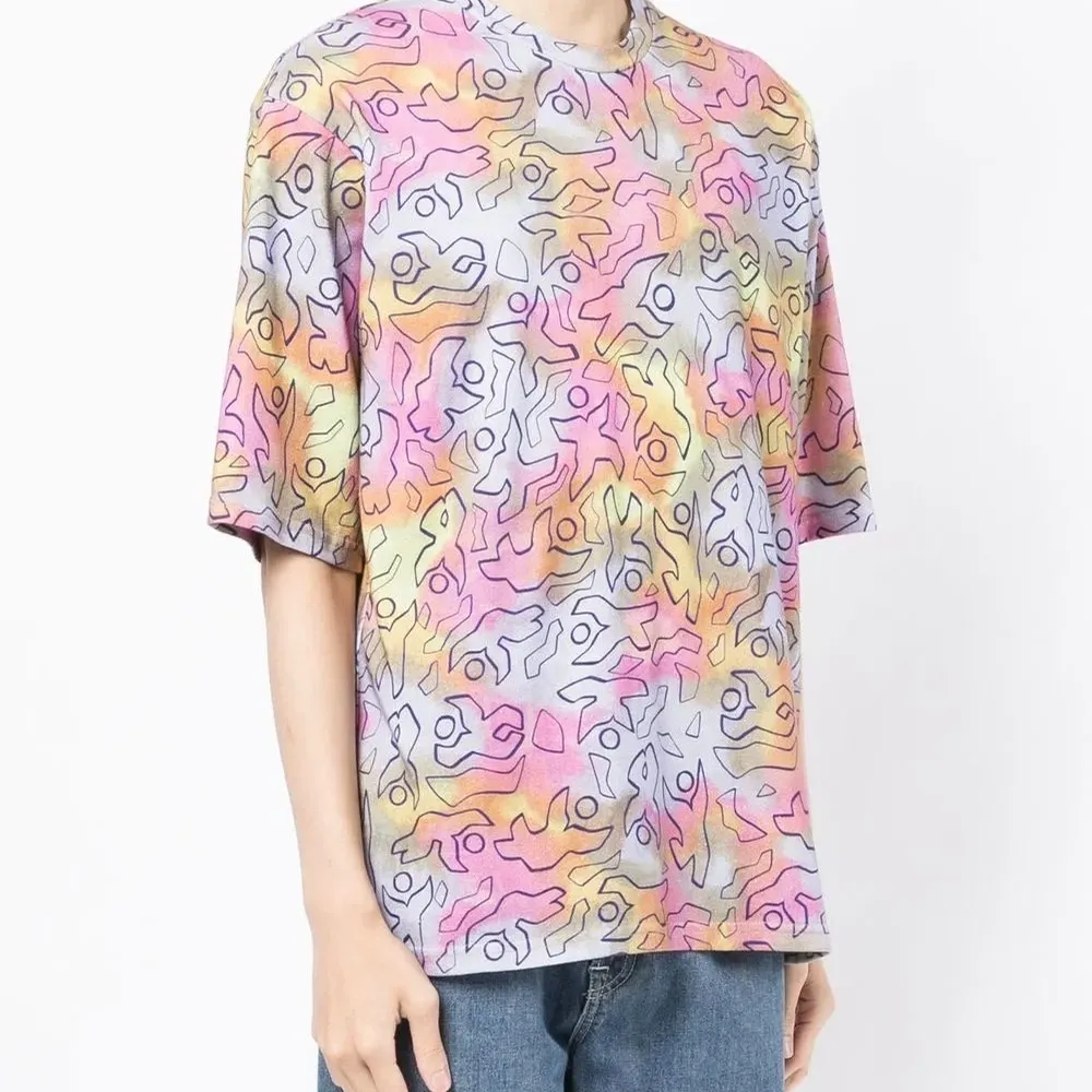 Футболка с принтом тай-дай