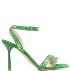 Босоножки с кристаллами