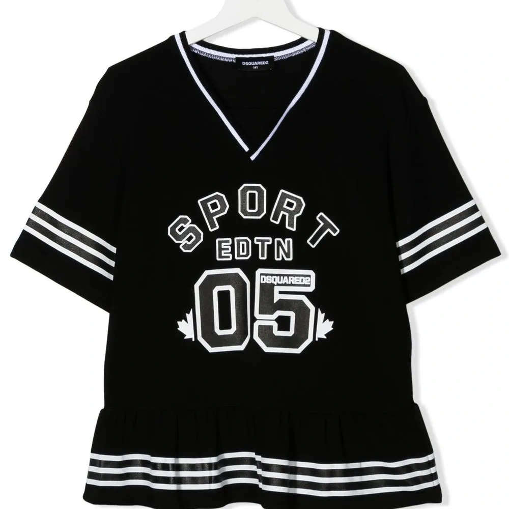 Топ из джерси с логотипом