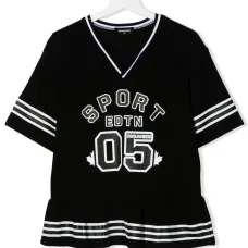 Топ из джерси с логотипом