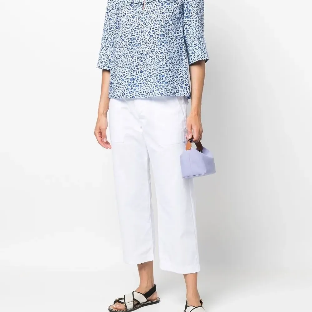 Блузка Maple из органического хлопка с леопардовым принтом