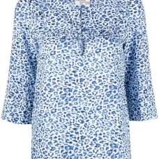 Блузка Maple из органического хлопка с леопардовым принтом