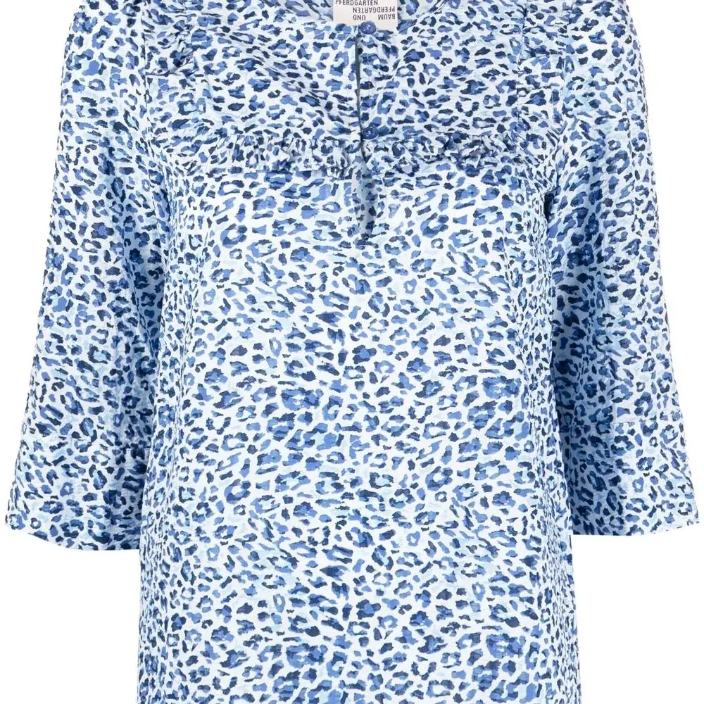 Блузка Maple из органического хлопка с леопардовым принтом