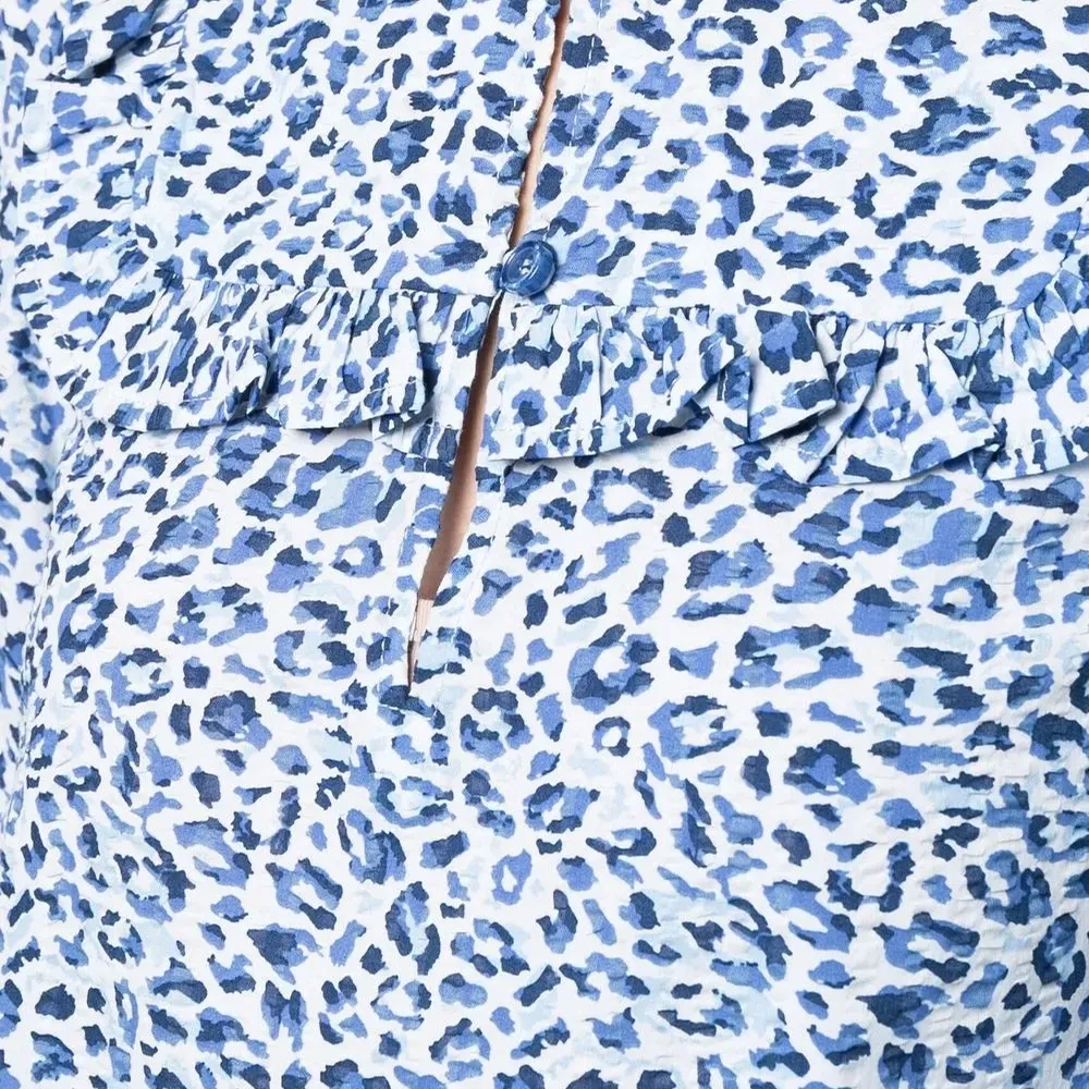 Блузка Maple из органического хлопка с леопардовым принтом