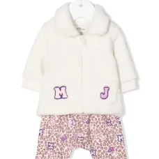 Спортивный костюм с вышивкой и анималистичным принтом Спортивный костюм с вышивкой и анималистичным принтом