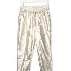 Спортивные брюки с эффектом металлик
