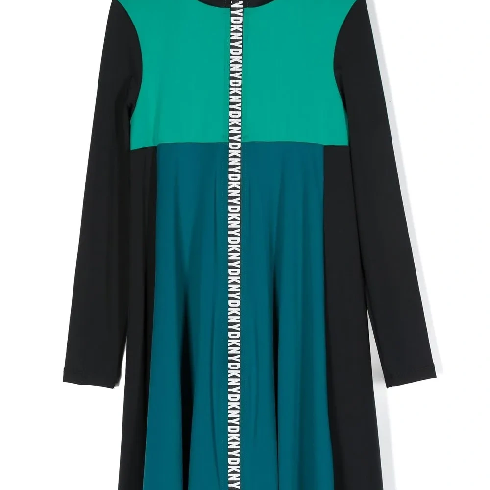 Легинсы в стиле колор-блок с логотипом