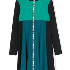 Легинсы в стиле колор-блок с логотипом