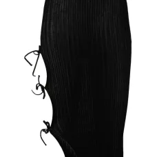 трикотажная юбка с вырезами